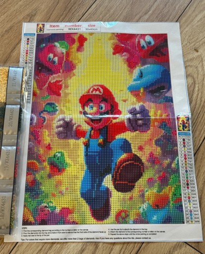 Zdjęcie oferty: haft diamentowy Super Mario Diamond Painting