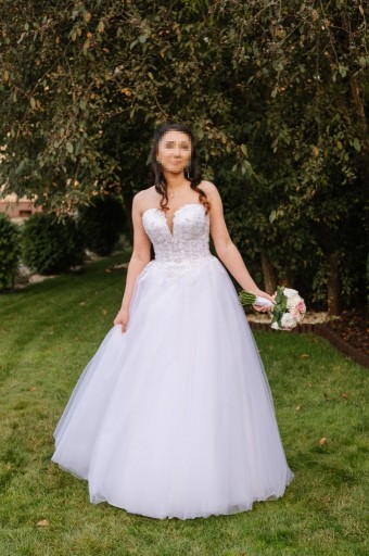 Zdjęcie oferty: Suknia ślubna Vanessa biała - typu princessa r 38