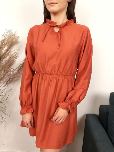 Zdjęcie oferty: Sukienka damska pomarańczowa ceglasta 