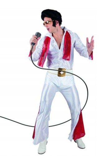 Zdjęcie oferty: Elvis Presley Strój Kostium M/L +PERUKA+OKULARY! 