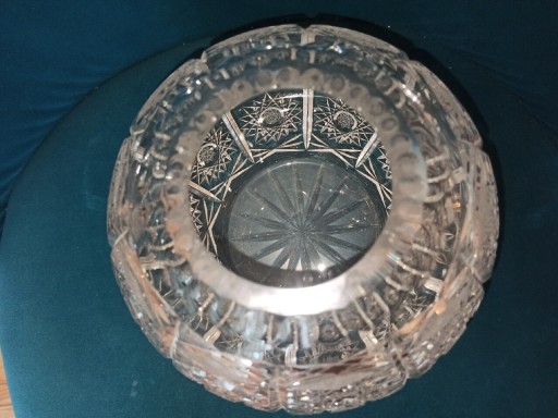Zdjęcie oferty: Kula kryształ wazon kryształowy szkło vintage prl