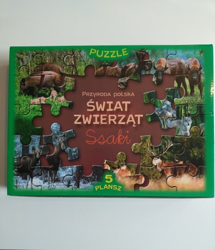 Zdjęcie oferty: Puzzle  - Świat zwierząt SSAKI 5x54 elementy 