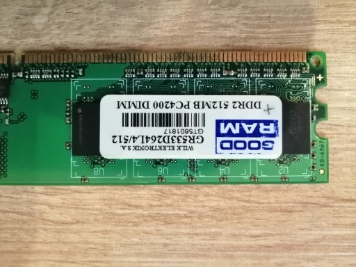 Zdjęcie oferty: Pamięć GOODRAM DDR2 512MB GR533D264L4/512
