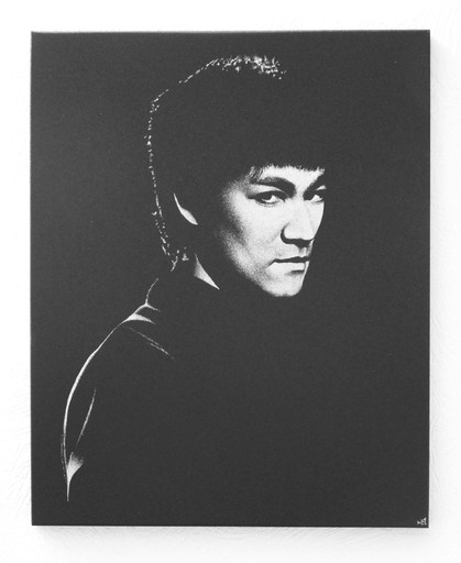 Zdjęcie oferty: Bruce Lee Obraz na blasze ... Grawer Oryg. prezent