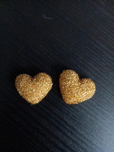 Zdjęcie oferty: Dwa brokatowe serduszka serca ozdoby 