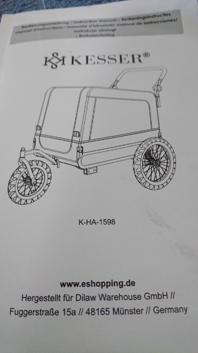 Zdjęcie oferty: Przyczepka i wózek  kesser pojemność 240l do 40 kg 