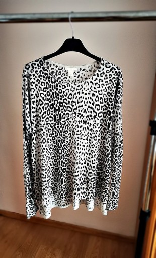 Zdjęcie oferty: Bluzka oversize H&M panterka XS szary sweterek 