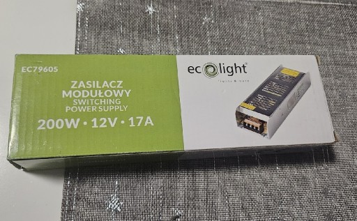 Zdjęcie oferty: Zasilacz montażowy modułowy SLIM 12V 16,7A 200W