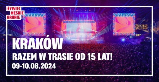 Zdjęcie oferty: 2 Bilety Męskie Granie 2024 Kraków Sobota 10.08