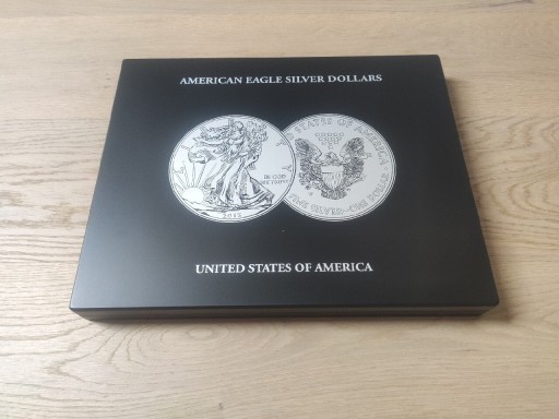 Zdjęcie oferty: Kaseta na srebrne monety Amerykański Orzeł 