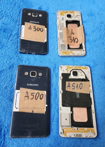 Zdjęcie oferty: Zestaw 4 uszkodzonych telefonów Samsung