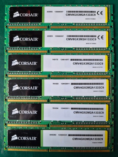 Zdjęcie oferty: Pamięć RAM Corsair PC3 DDR3 1333 2x2GB 4GB CL9 PC