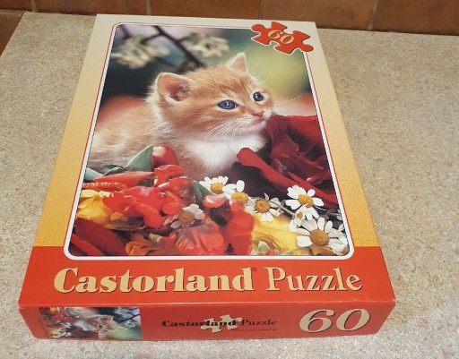 Zdjęcie oferty: Puzzle 60 elementów Castorland kot kotek 
