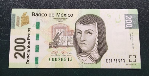 Zdjęcie oferty: Meksyk 200 pesos 2007 UNC