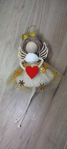 Zdjęcie oferty:   Aniołek handmade/ makrama 