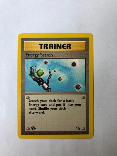 Zdjęcie oferty: Energy search karta pokemon 59/62 fossil NM 1st 