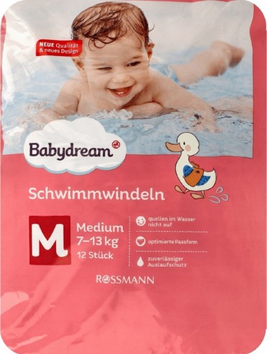 Zdjęcie oferty: BABYDREAM pieluszki do pływania 7-13kg 12 szt 