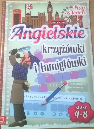 Zdjęcie oferty: Język anglielski w krzyżówkach Klasa 4 Łamogłówki