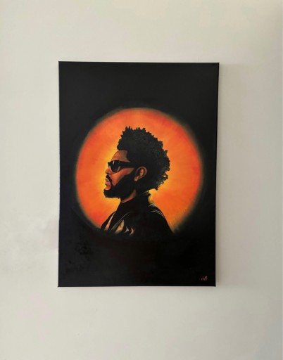 Zdjęcie oferty: Obraz olejny The Weeknd 70x50