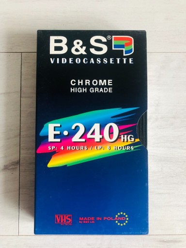 Zdjęcie oferty: Kaseta video VHS B&S 240 min PRL