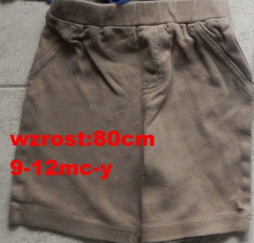 Zdjęcie oferty: Spodnie krótkie spodenki brązowe dla chłopca r.80 