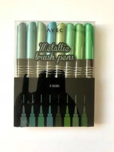 Zdjęcie oferty: Zestaw pisaków metalicznych pędzelkowych 8 kolorów