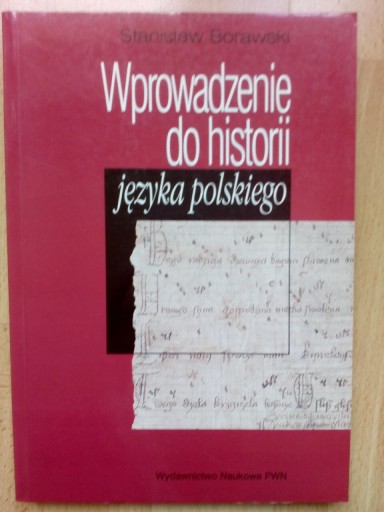 Zdjęcie oferty: Wprowadzenie do historii języka polskiego