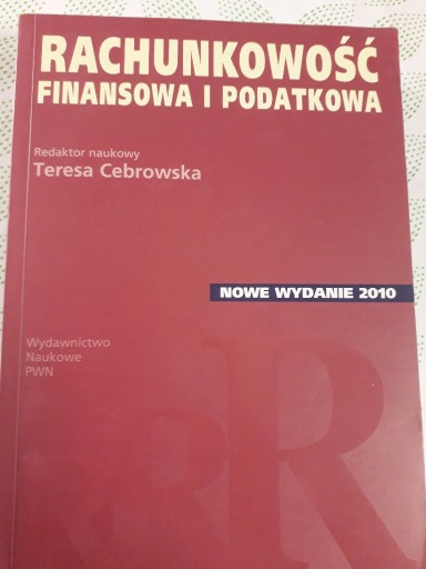 Zdjęcie oferty: Rachunkowość finansowa i podatkowa T.Cebrowska