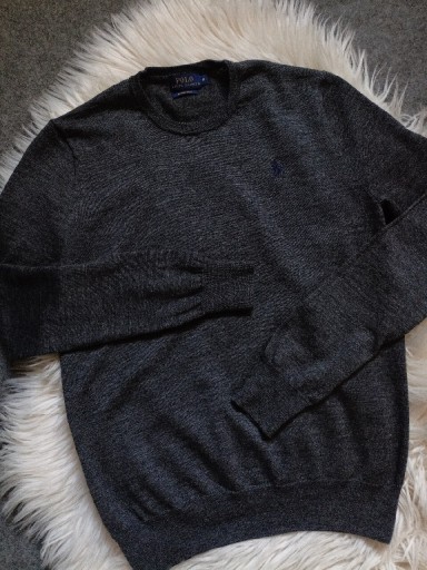 Zdjęcie oferty: Ralph Lauren sweterek wełna merino M 38 szary 