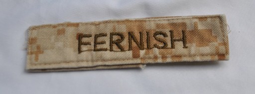 Zdjęcie oferty: naszywka FERNISH taśma marpat desert usa USMC