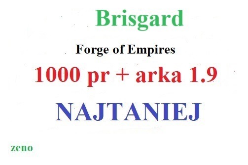 Zdjęcie oferty: Forge of Empires 1000 Punktów Rozwoju Brisgard