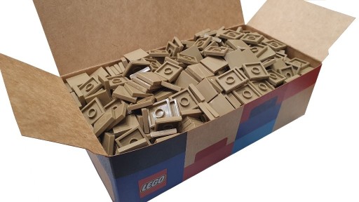 Zdjęcie oferty: LEGO pudełko klocków: płytka brązowa 2x2 3068