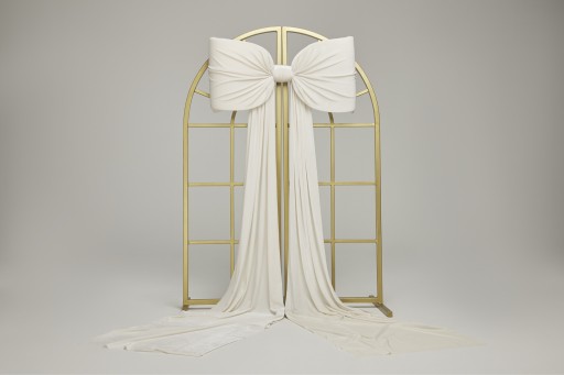 Zdjęcie oferty: Kokarda dekoracyjna XXL świąteczna ecru – ozdoba choinki, witryny, eventu 