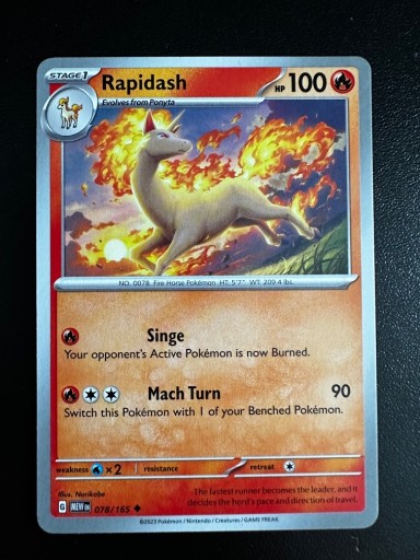 Zdjęcie oferty: Karta Pokemon Rapidash 078/151 MEW 151