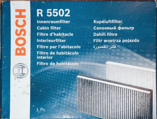 Zdjęcie oferty: Nowy Filtr kabinowy Bosch R5502 Skoda Fabia