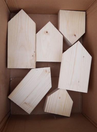 Zdjęcie oferty: Naturalne drewniane domki do decoupage lub innych