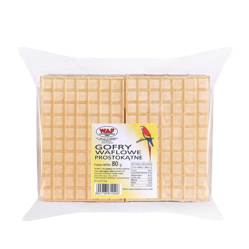 Zdjęcie oferty: Gofry waflowe prostokątne 80g.