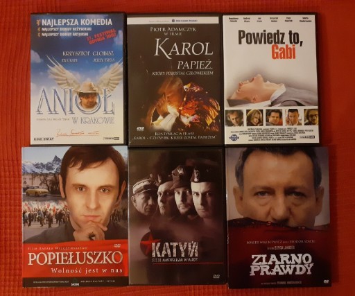 Zdjęcie oferty: Filmy polskie DVD - pakiet 6 sztuk 