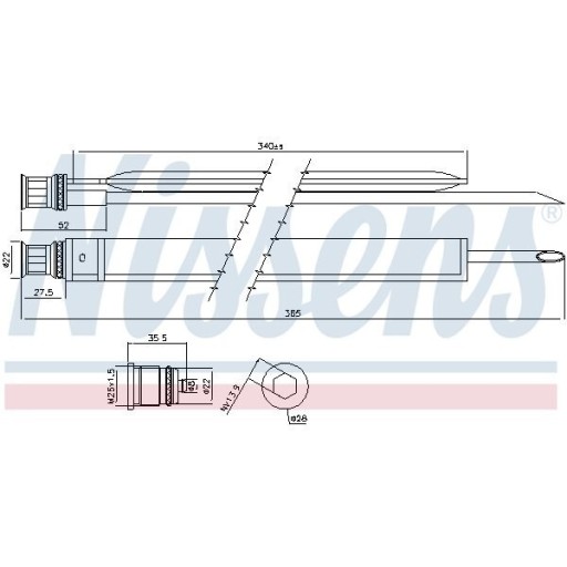 Zdjęcie oferty: Osuszacz NISSENS 95465 Mercedes A2048350147