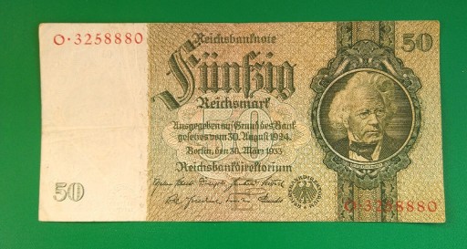 Zdjęcie oferty: Banknot 50 Marek 1933 Niemcy