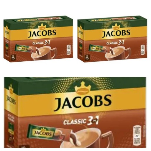 Zdjęcie oferty: Kawa rozpuszczalna Jacobs 3w1 Classic 3x10 szt.