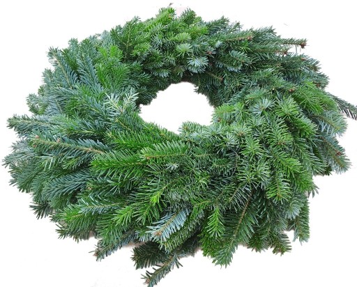 Zdjęcie oferty: Stroik świąteczny z żywych gałązek jodły 60 cm pachnący stroisz