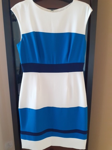 Zdjęcie oferty: Sukienka biało-niebieska, Studio One, rozmiar 40