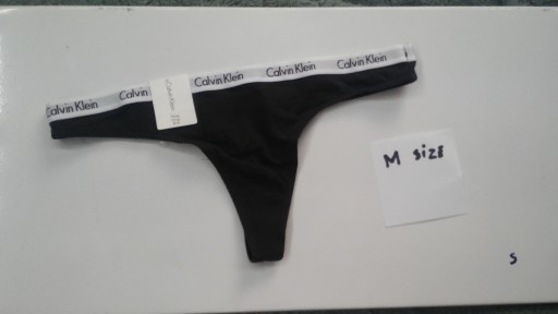 Zdjęcie oferty: CALVIN KLEIN stringi czarne size M