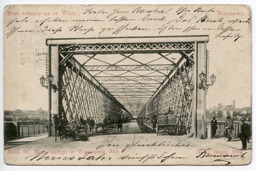 Zdjęcie oferty: Warszawa Most żelazny Kierbedzia