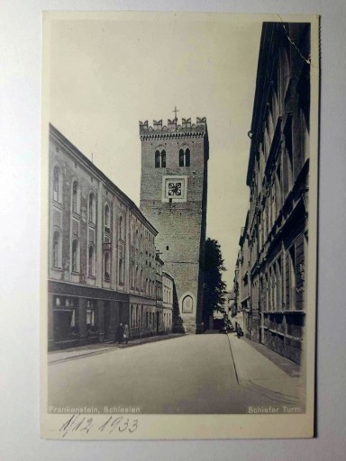 Zdjęcie oferty: ZĄBKOWICE ŚL. Frankenstein wieża 1933