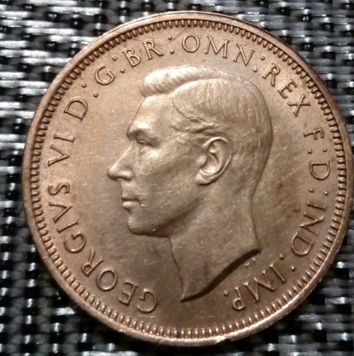 Zdjęcie oferty: Anglia Jerzy VI Half Penny 1938 brąz