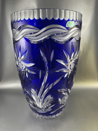 Zdjęcie oferty: Duży wazon kobaltowy kryształ 