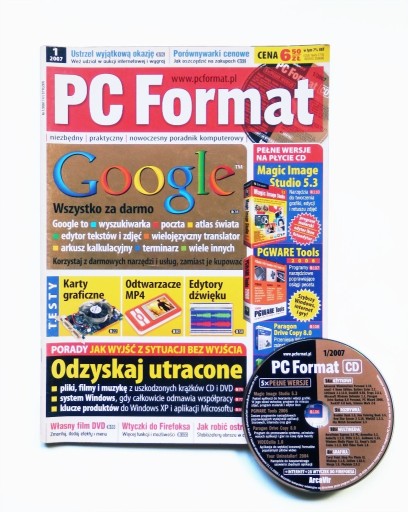 Zdjęcie oferty: PC format 1/2007 (77) + CD Magazyn komputerowy