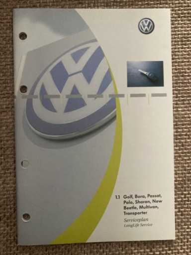 Zdjęcie oferty: Książka serwisowa VW Golf Bora Passat Polo 2003 